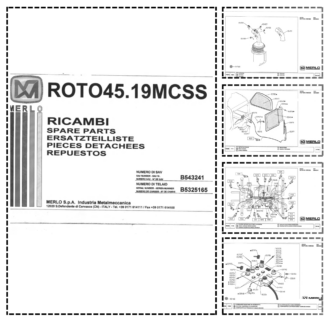Merlo ROTO45.19MCSS Telehandler Parts Catalog