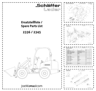 Schaffer 2336 2345 Wheel Loader Parts Catalog 2010