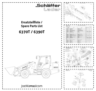 Schaffer 6370T 6390T Telescopic Loader Parts Catalog