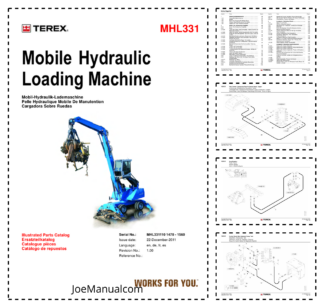 Terex MHL331 Material Handler Parts Catalog SN MHL331110 1470-1560 v1.00