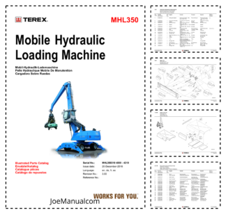 Terex MHL350 Material Handler Parts Catalog SN MHL350310 4000-4310 v3.0