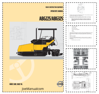 Volvo ABG225 ABG325 Track Paver Operators Manual