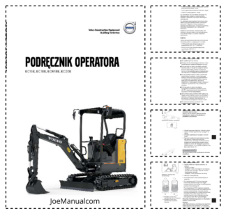 Volvo EC15E EC18E ECR18E EC20E Excavator Operation Manual PL