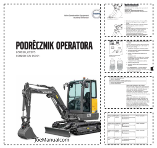 Volvo ECR25D EC27D Excavator Operation Manual PL