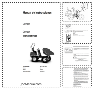 Wacker Neuson 1001 1501 2001 Dumper Operation Manual v2.0 ES