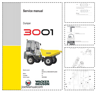 Wacker Neuson 3001 Dumper Service Manual SN WNCD0305VPAL00283 v2.6