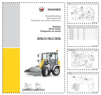 Wacker Neuson 350 5035 Wheel Loader Parts Catalog SN 348010001 v3.1