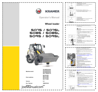 Wacker Neuson 5075 5085 5095 L Wheel Loader Operators Manual v3.0