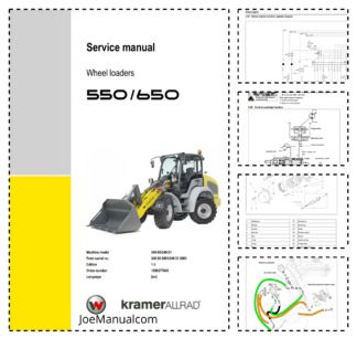 Wacker Neuson 550 650 Wheel Loader Service Manual SN 349000001 349010001 v1.0