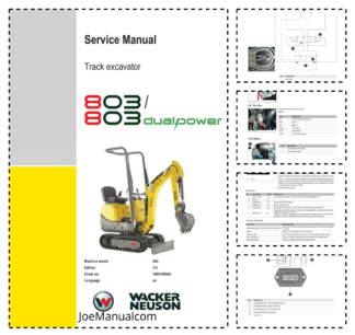 Wacker Neuson 803 dualpower Excavator Service Manual v2.4