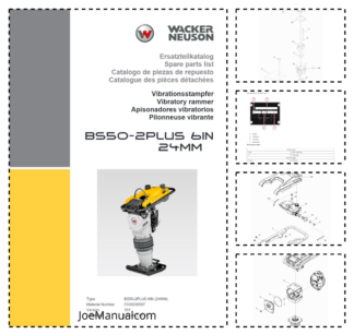 Wacker Neuson BS50-2PLUS 6IN 24MM Vibratory Rammer Parts Catalog v101