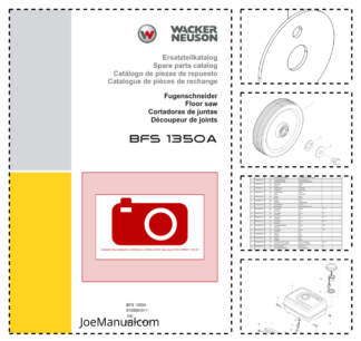 Wacker Neuson DFS1350A Flow Saw Parts Catalog v100