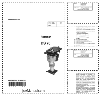 Wacker Neuson DS 70 Rammer Operators Manual v004