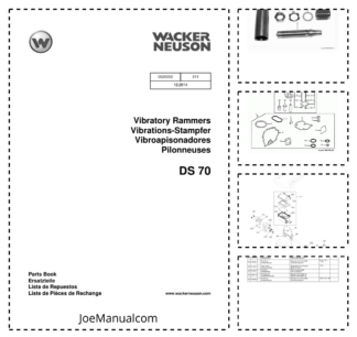 Wacker Neuson DS 70 Vibratory Rammer Parts Catalog v12.2014