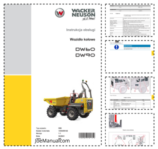 Wacker Neuson DW60 DW90 Dumper Operation Manual v1.1 PL