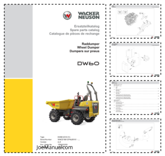 Wacker Neuson DW60 Dumper Parts Catalog SN WNCD1801CPAL00161 v2.9