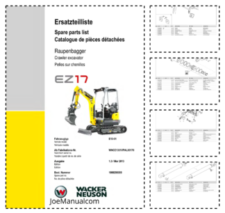Wacker Neuson EZ17 Excavator Parts Catalog v1.3