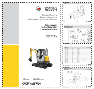 Wacker Neuson EZ36 Excavator Parts Catalog WNCE1602KPAL00160 v2.9
