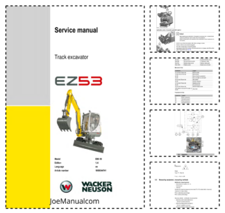 Wacker Neuson EZ53 Excavator Service Manual v1.4