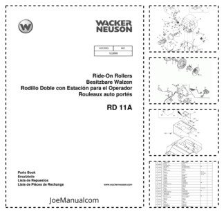 Wacker Neuson RD 11A Roller Parts Catalog