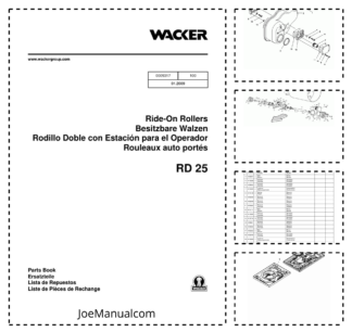 Wacker Neuson RD 25 Roller Parts Catalog