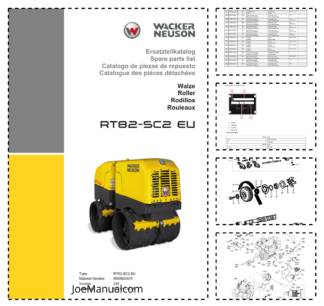 Wacker Neuson RT82-SC2 EU Roller Parts Catalog v240