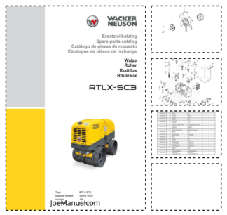 Wacker Neuson RTLX-SC3 Roller Parts Catalog v136
