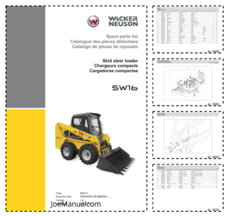 Wacker Neuson SW16 Skidsteer Parts Catalog SN WNCS0501HPUM00502 v1.6