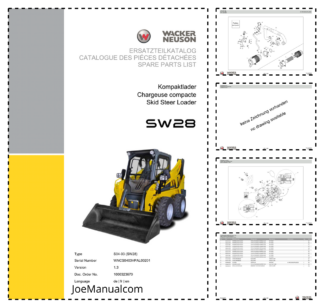 Wacker Neuson SW28 Skidsteer Parts Catalog SN WNCS0403VPAL00201 v1.3
