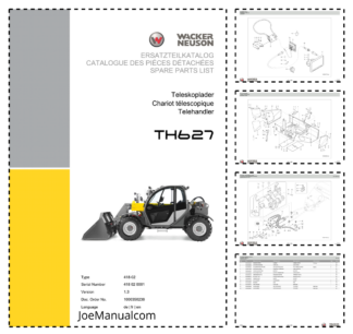Wacker Neuson TH627 Telehandler Parts Catalog SN 418020001 v1.3