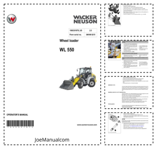 Wacker Neuson WL550 Wheel Loader Operators Manual v2.0