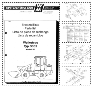 Weidemann Typ 3002 Wheel Loader Parts Catalog