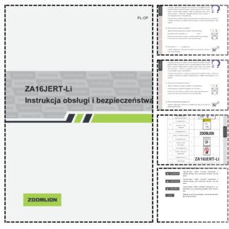 Zoomilion ZA16JERT-Li Elevation Platform Operation Manual PL