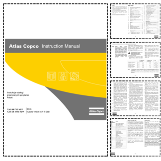 Atlas Copco XAS 88-7 68-10 S5 APP Compressor Operation Manual PL