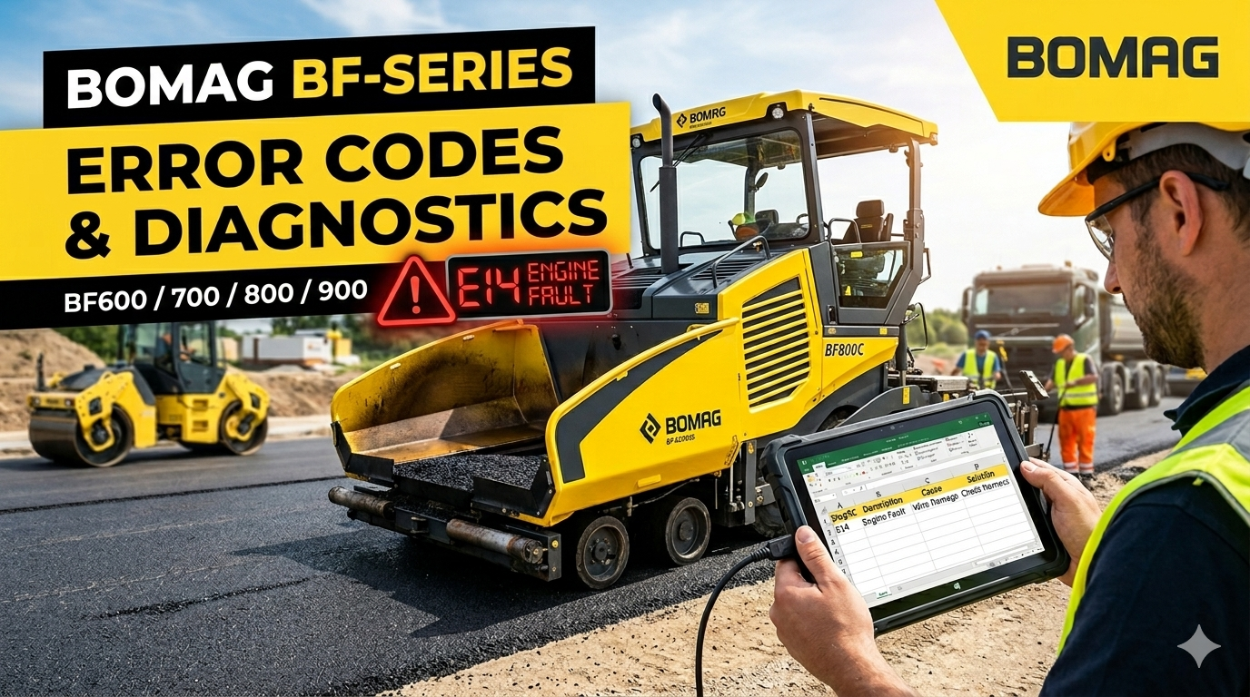 BOMAG BF Series Error Codes