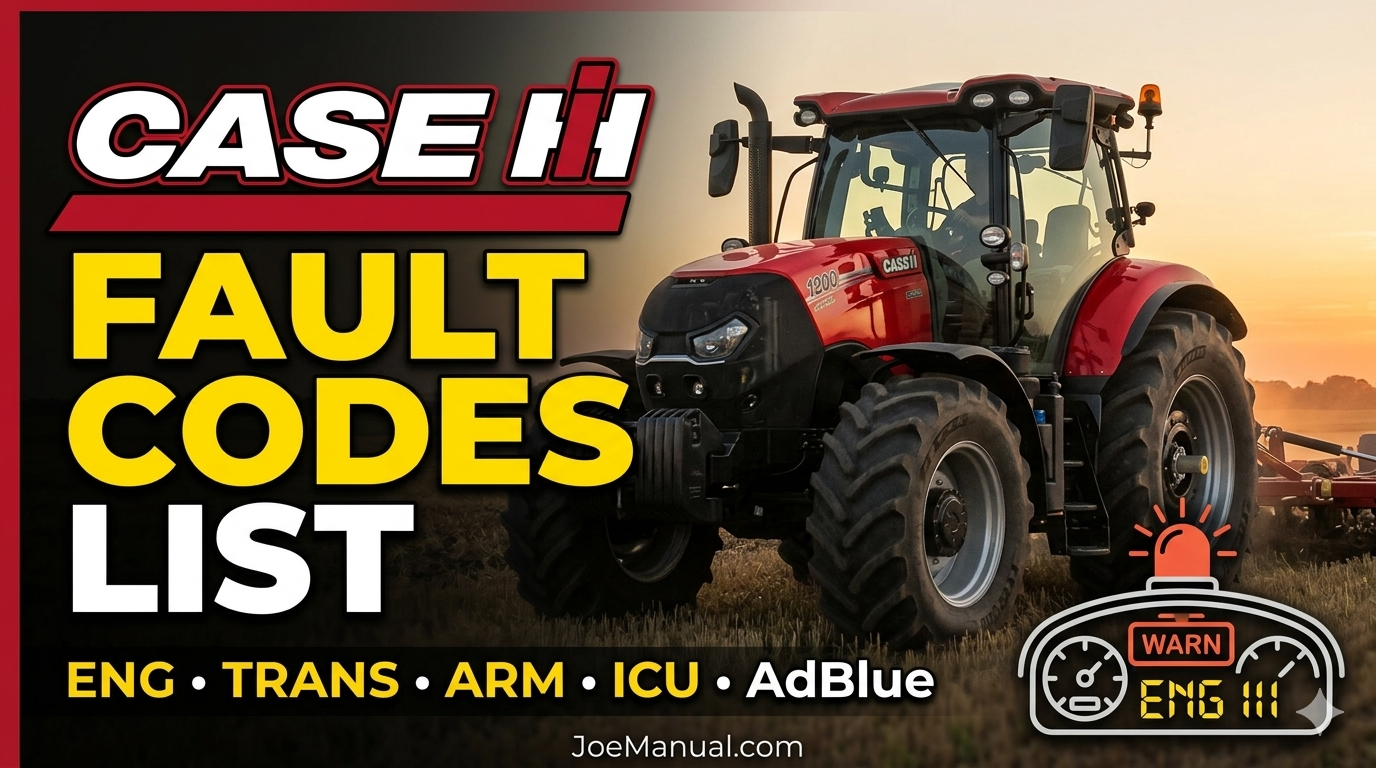 Case IH Fault Codes List – Comprehensive Error Code Guide (ENG, TRANS, ARM, ICU & More)