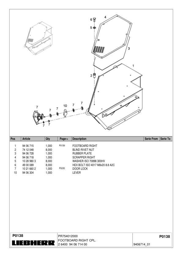 Liebherr PR 754 Litronic Type 990 Crawler Dozer Parts Catalog SN 12000 and UP - Image 13