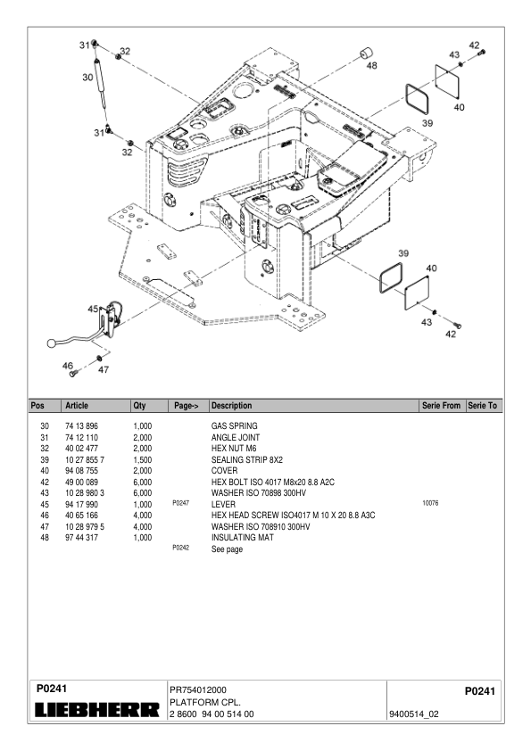 Liebherr PR 754 Litronic Type 990 Crawler Dozer Parts Catalog SN 12000 and UP - Image 14