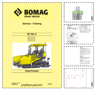BOMAG BF300C Road Finisher Service Manual v02.2013
