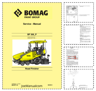 BOMAG BF300P Road Finisher Service Manual v08.2012