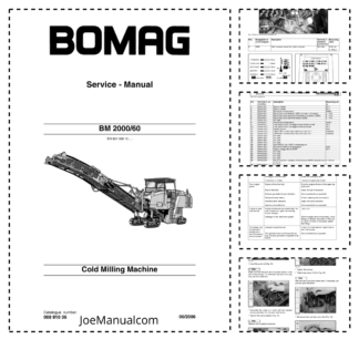 BOMAG BM2000 60 Cold Milling Machine Service Manual v06.2006