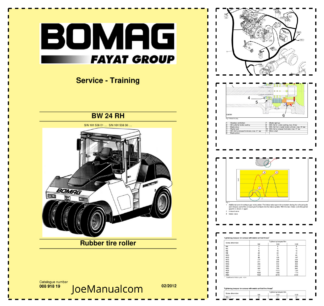 BOMAG BW24RH Rubber Tire Roller Service Manual v02.2012