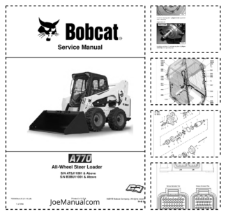 Bobcat A770 Skidsteer Service Manual AT5J B3BU