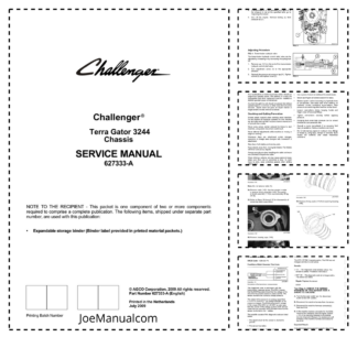 Challenger Terra Gator 3244 Sprayer Service Manual