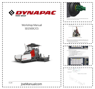 Dynapac SD2500 C CS Paver Workshop Manual vEN V00