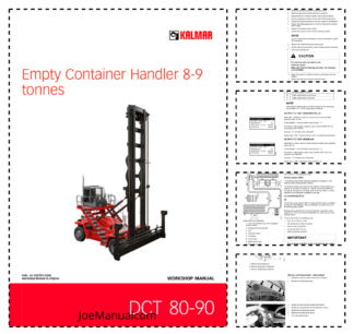 Kalmar DCT80-90 Empty Container Handler Workshop Manual
