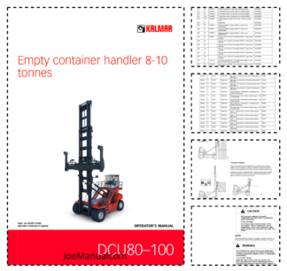 Kalmar DCU80-100 Empty Container Handler Operators Manual