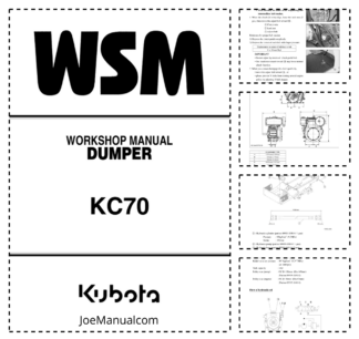 Kubota KC70 Dumper Workshop Manual