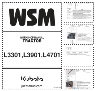 Kubota L3301 L3901 L4701 Tractor Workshop Manual