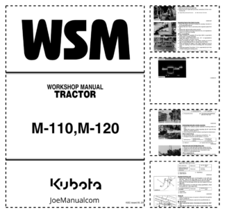 Kubota M-110 M-120 Tractor Workshop Manual